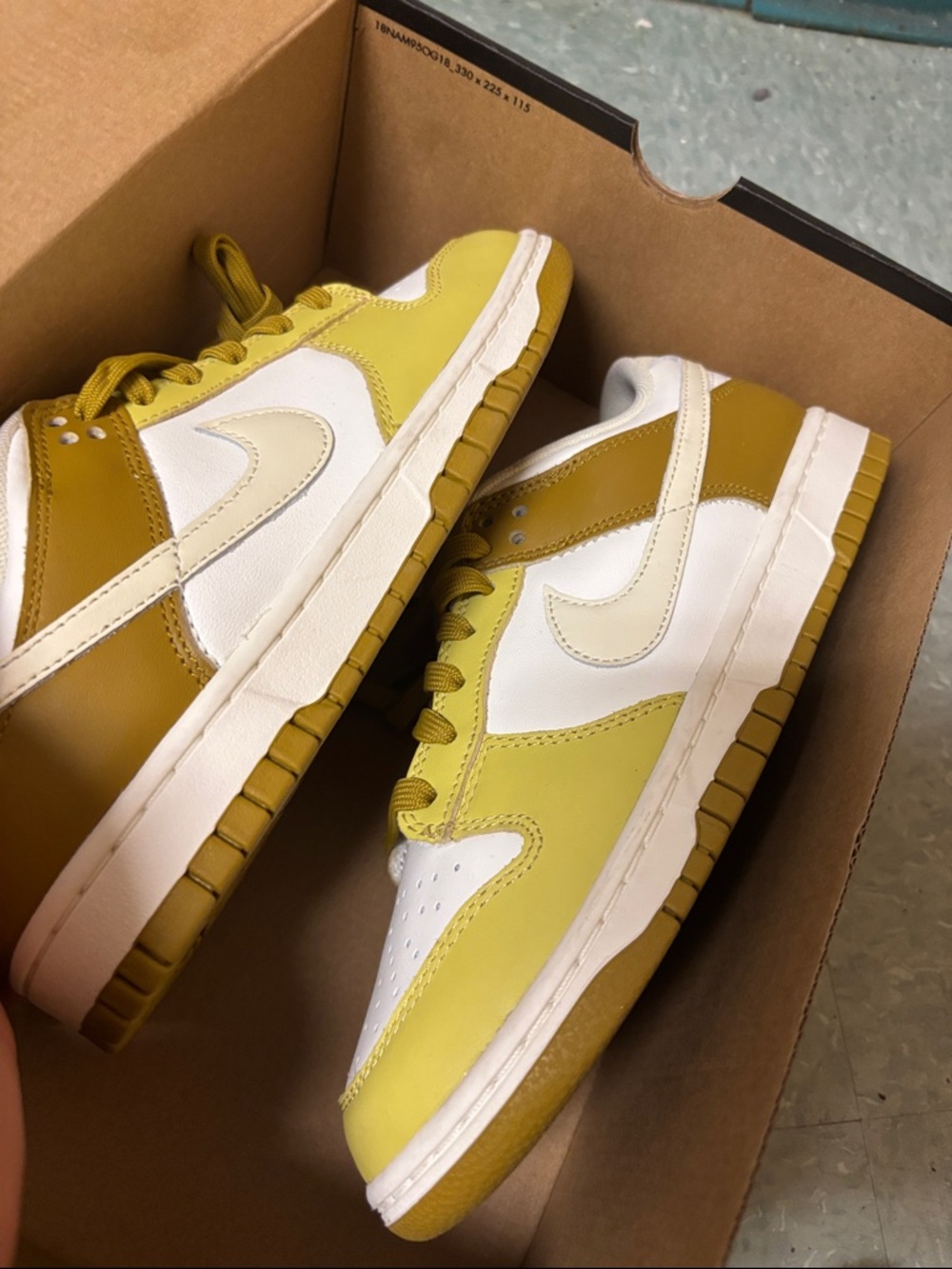Nike dunk low golden
